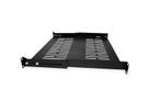 VALUE 19"-Fixed Shelf, 485 x 400mm, 1U, max. 25kg, black