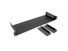 VALUE 19” plank met 2 verstelbare verdelers, 1 HE, zwart