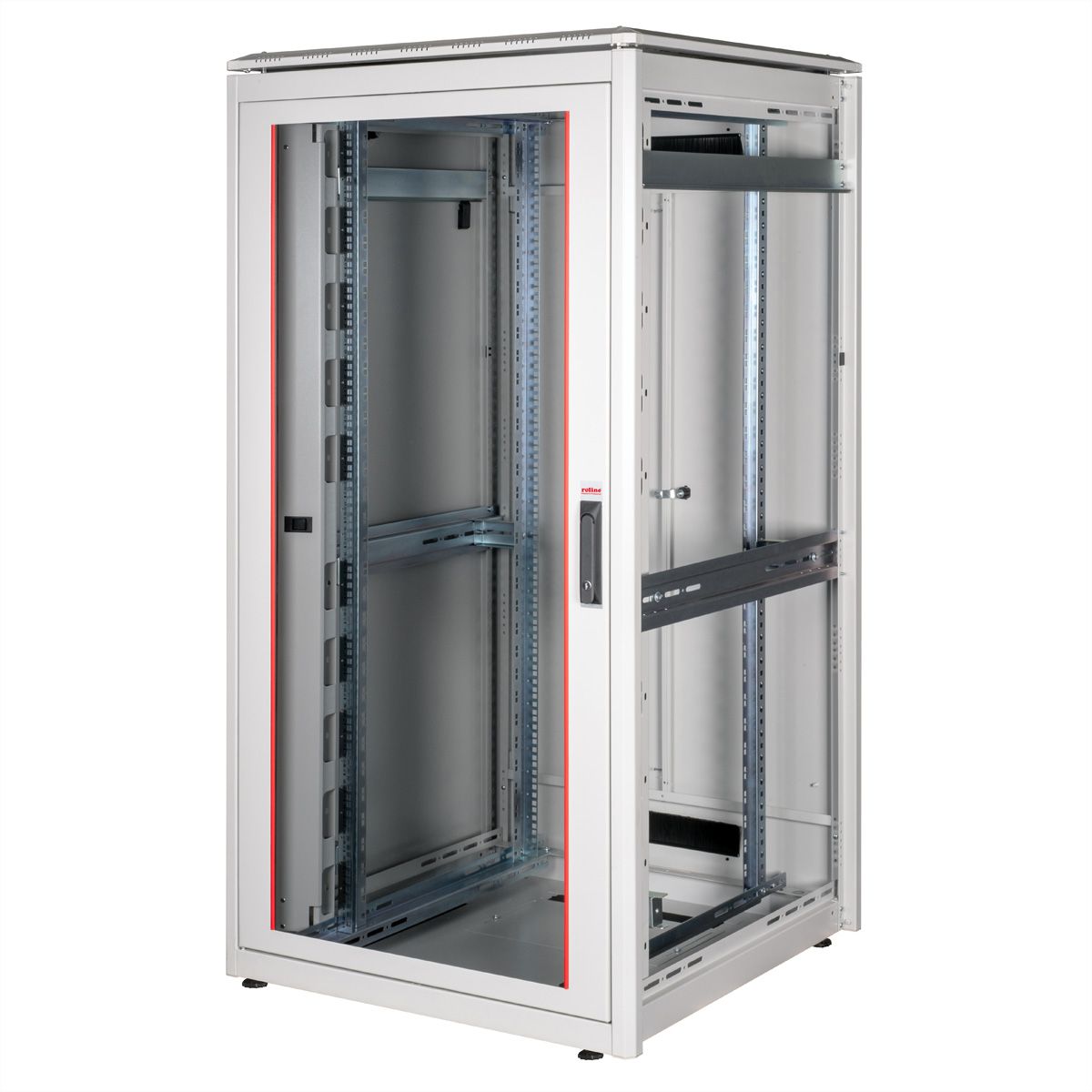ROLINE 19-inch netwerkkast Pro 32 U, 800x800 BxD Glazen deur grijs