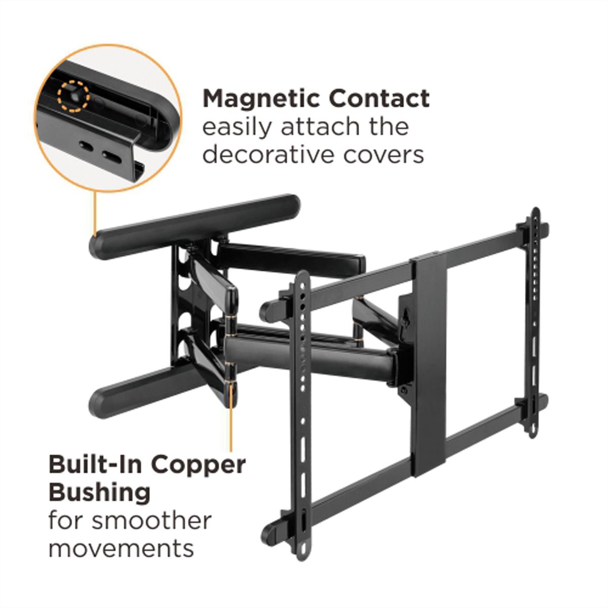 ROLINE PREMIUM TV-muurbeugel, zeer flexibel, max. 70 kg
