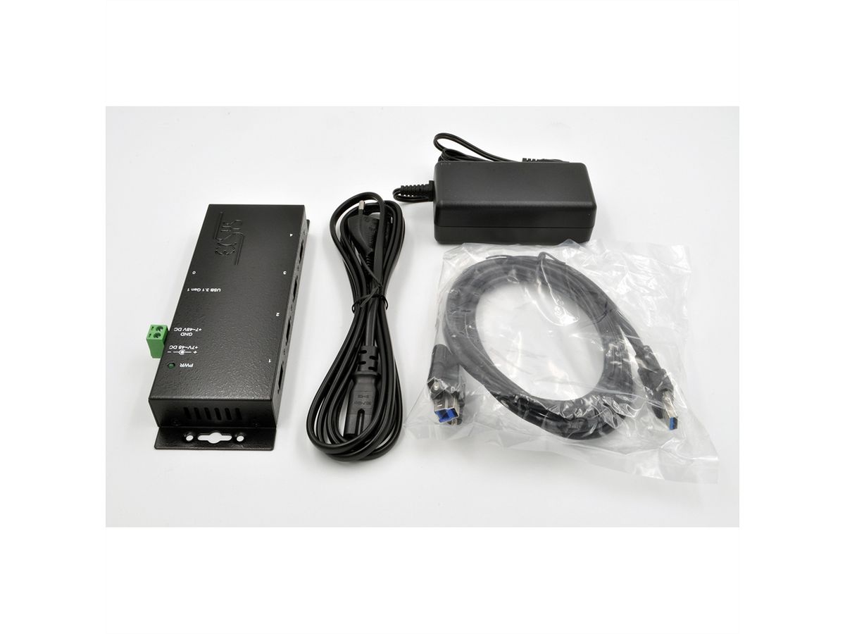 EXSYS EX-1183HMVS-2 4-poorts USB 3.2 Gen1 metalen HUB met 15KV ESD-overspanningsbeveiliging