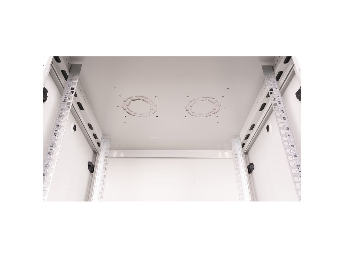 ROLINE 19-inch wandbehuizing Basic Plus 12U, 600x600 BxT grijs