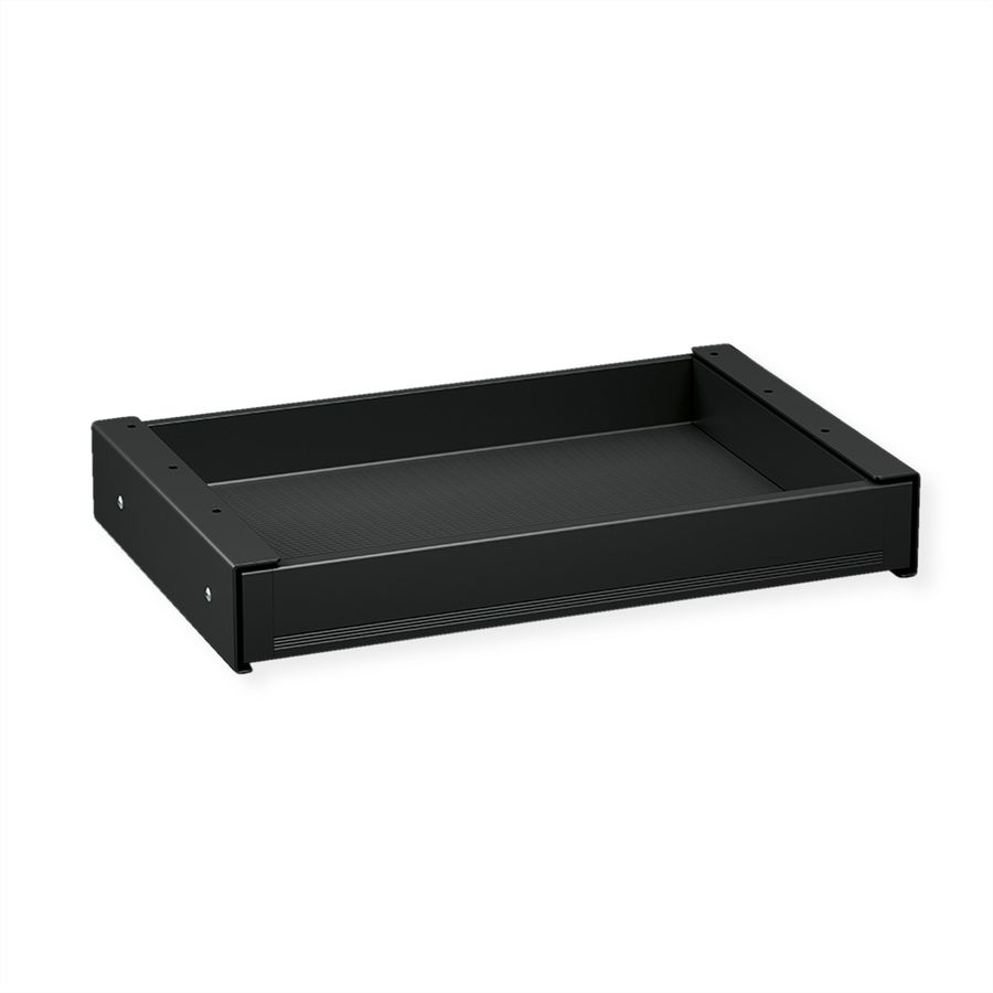VALUE Ultra-Slim Underdesk Mount Storage Drawer, 420 mm width, black