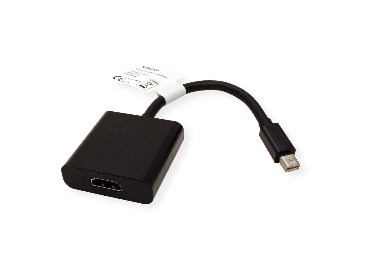 VALUE Mini DisplayPort - HDMI Adapter, Mini DP Male - HDMI Female