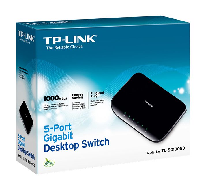 TP-LINK TL-SG1005D Onbeheerde netwerkswitch Gigabit Ethernet (10/100/1000) Zwart netwerk-switch