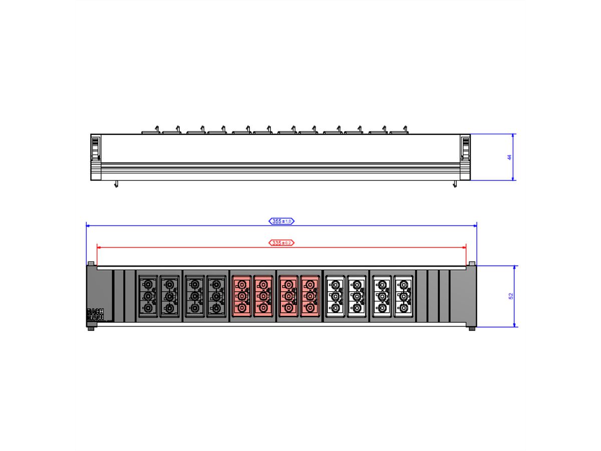 BACHMANN Consolidation Point 4xSw 4xRed, 4xGST18 black, 4xGST18 red