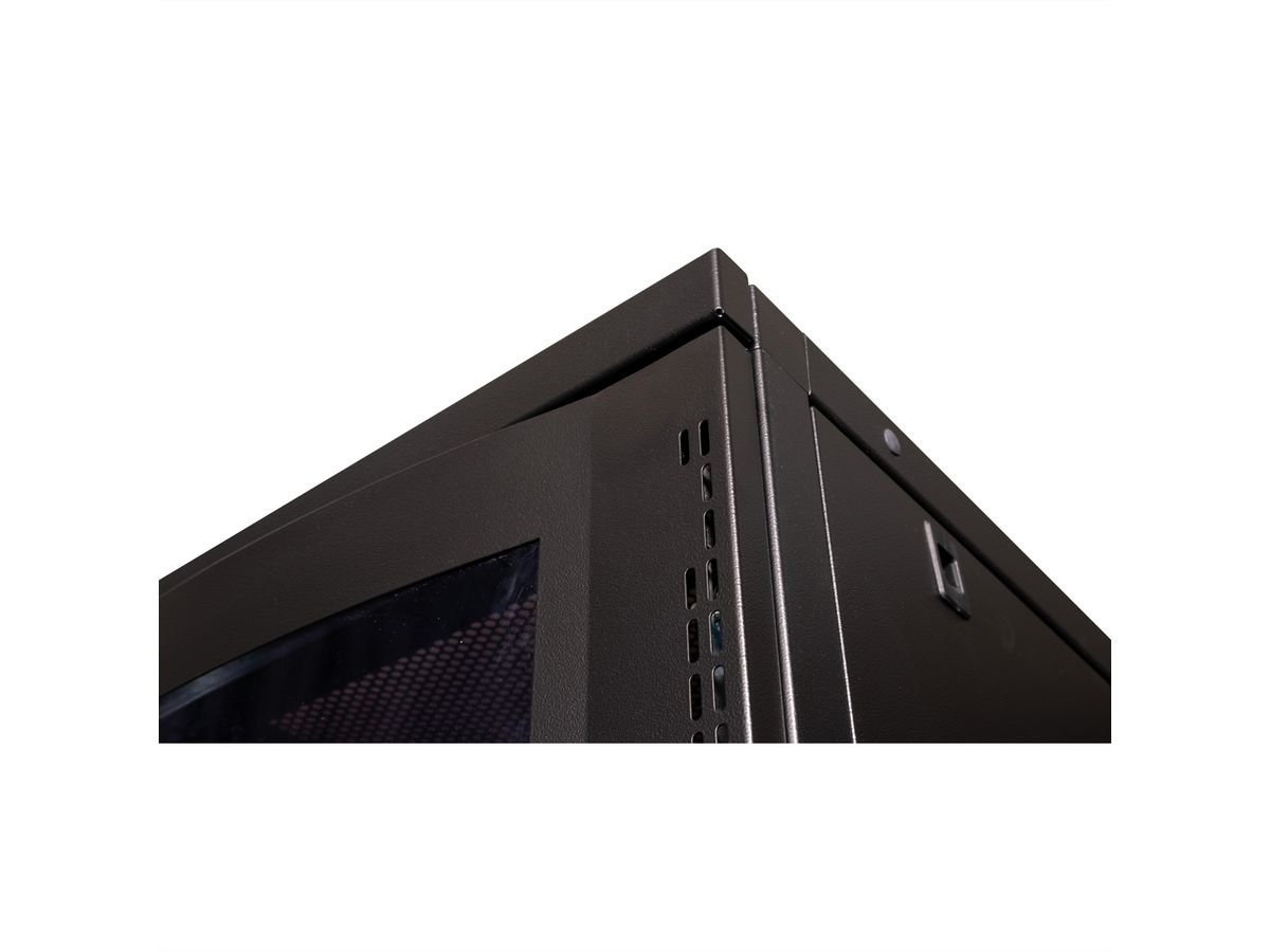ROLINE 19-inch server rack Pro 26 U, 600x1000 WxD black Perspex