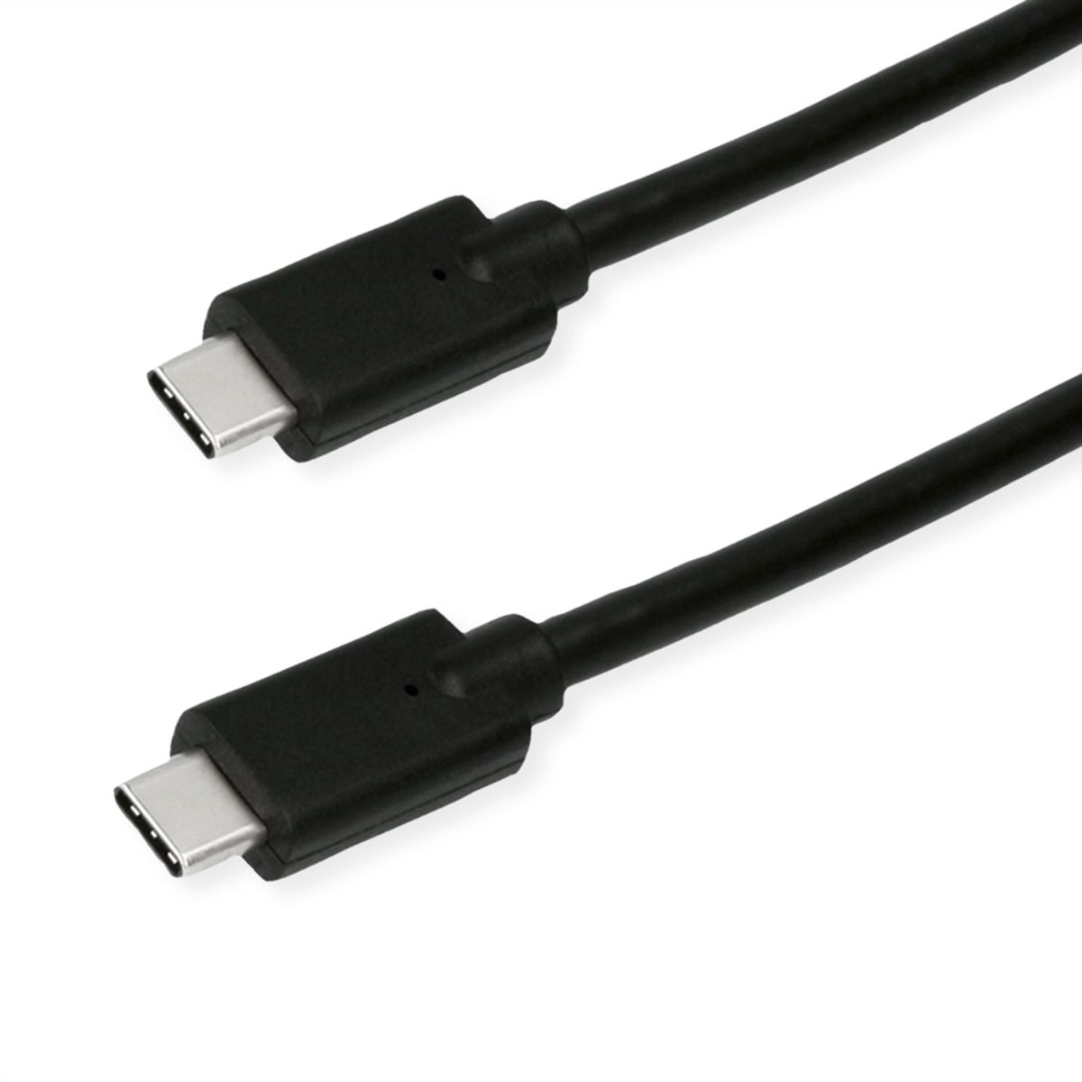 ROLINE GREEN USB 3.2 Gen 2x2 Cable, PD, C-C, M/M, 4K UHD-1, 20Gbit/s, Emark, 100W, black, 0.5 m