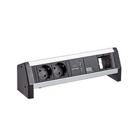 BACHMANN DESK 2xCEE7/3 1xUSB Charger, 1 m