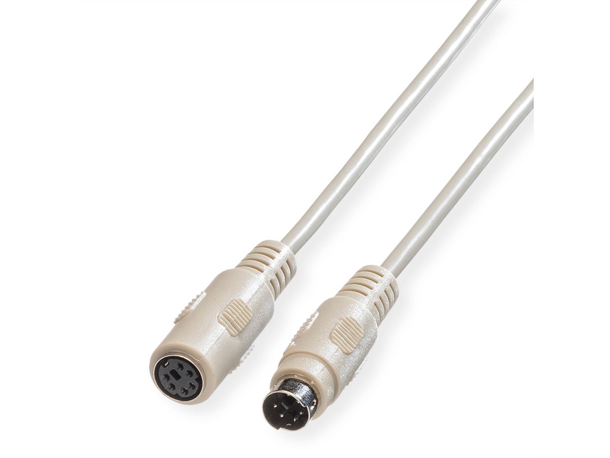 ROLINE PS/2 Cable, M - F, 1.8 m