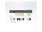 ATEN CL5708M 43cm LCD KVM Switch, USB-PS/2,VGA, 8 Port, UK-Layout