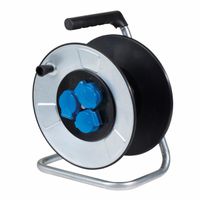 BACHMANN sheet steel cable reel 3-way, without cable, IP44
