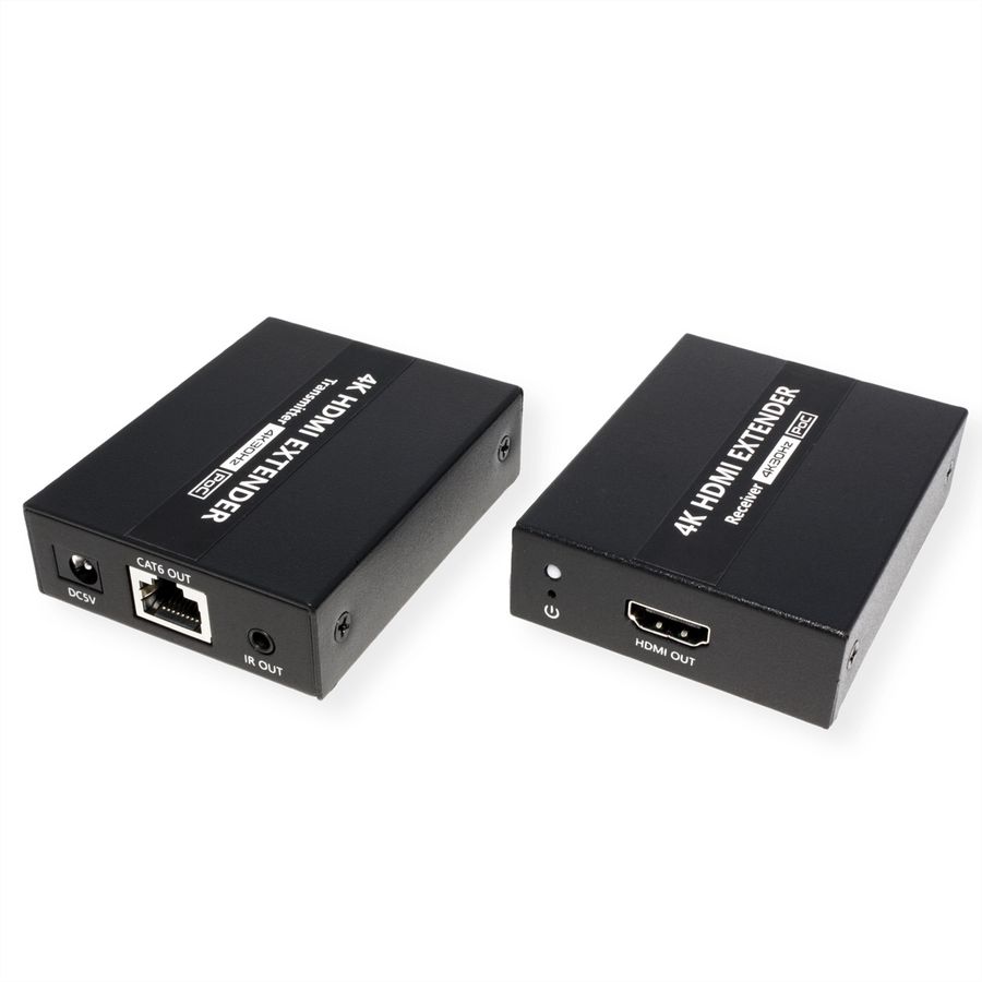VALUE HDMI A/V Extender via Cat.6A kabel, 4K@30Hz, 40m