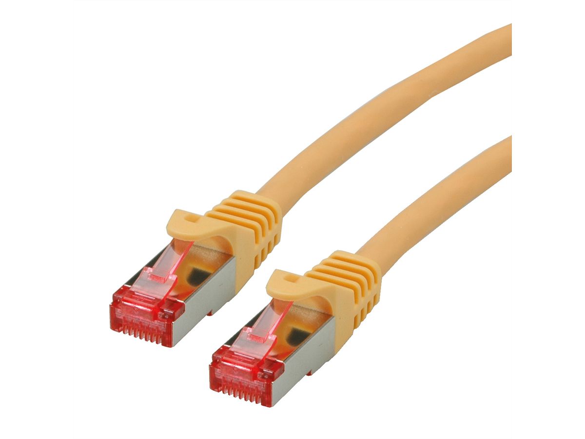 ROLINE S/FTP Patch Cord Cat.6 Component Level, LSOH, yellow, 1 m