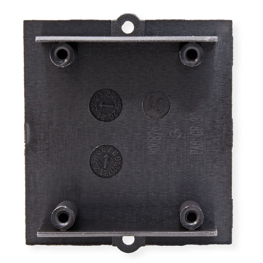 BACHMANN custom module blind deksel met schroefdome, zwart