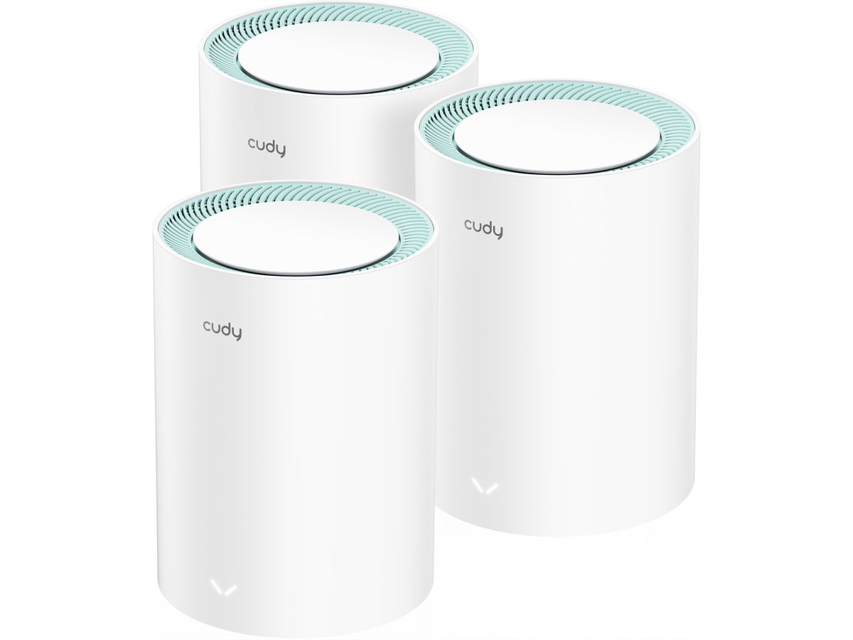 CUDY M1300 AC1200 Wi-Fi Mesh Solution 3er-Pack Gigabit