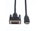 VALUE monitorkabel DVI (18+1) / HDMI M/M, zwart, 5 m