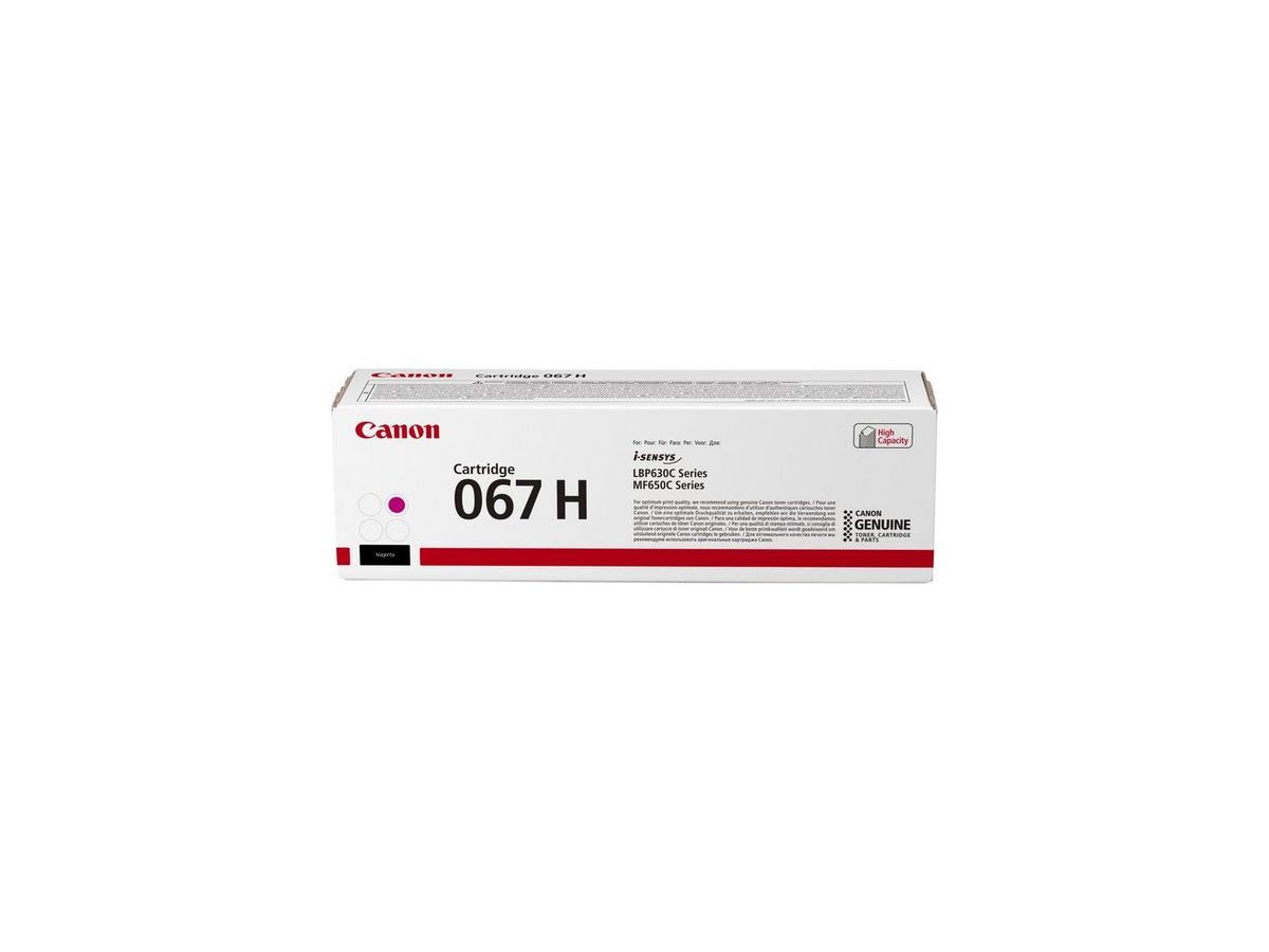 Canon 067H tonercartridge 1 stuk(s) Origineel Magenta