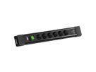 BACHMANN CONNECTUS 6xCEE7/3 1xSwitch, 1xUSB C/C 45W L=2.0m CEE7/7 black