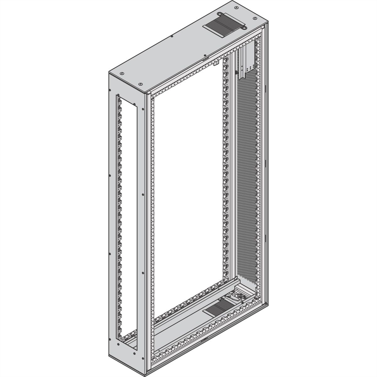 SCHROFF Varistar SHX 30 Containment Rack, RAL 7021, Cooling Elements, 47 U, 2200H, 300W, 1000D