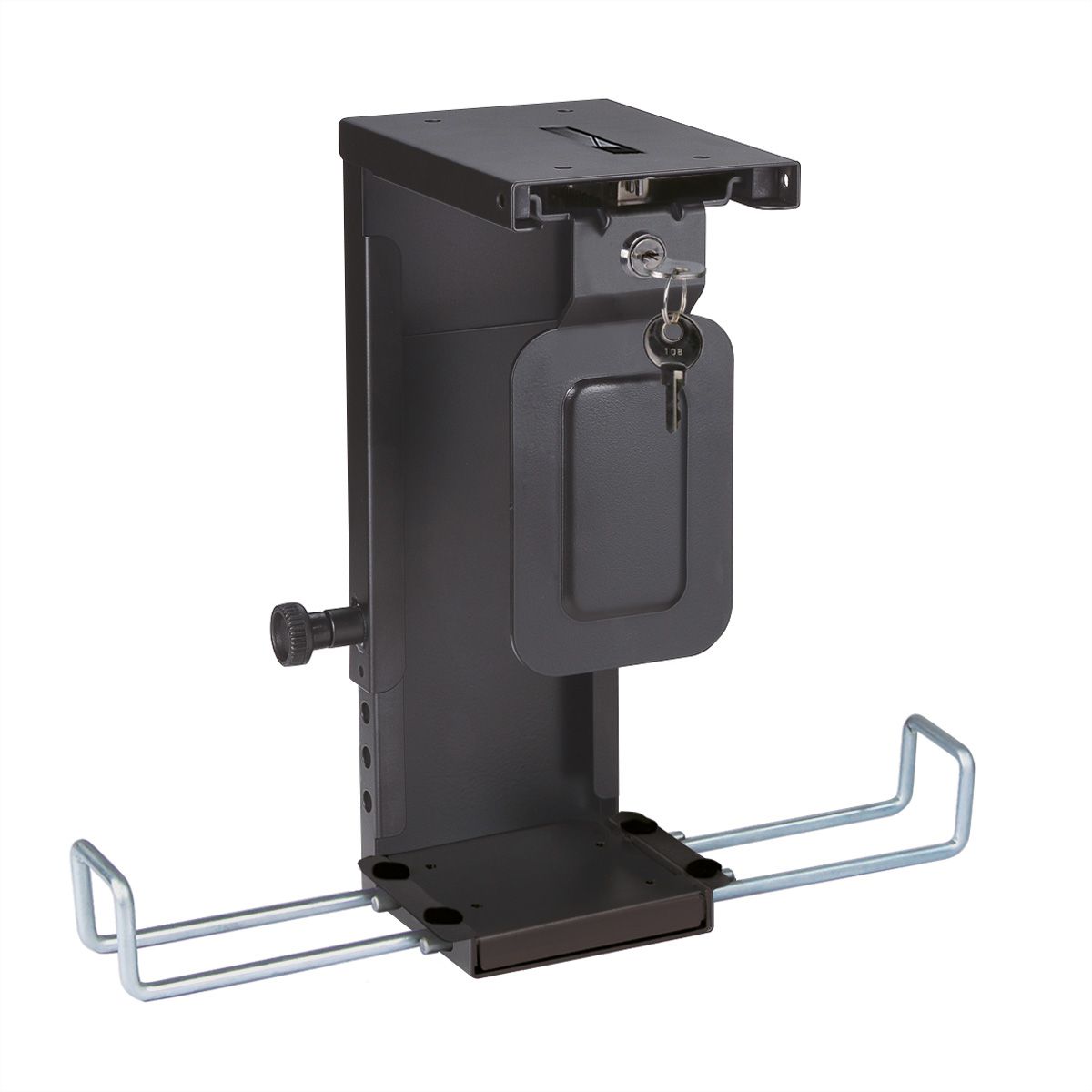 ROLINE Slim/Mini PC houder, afsluitbaar, zwart