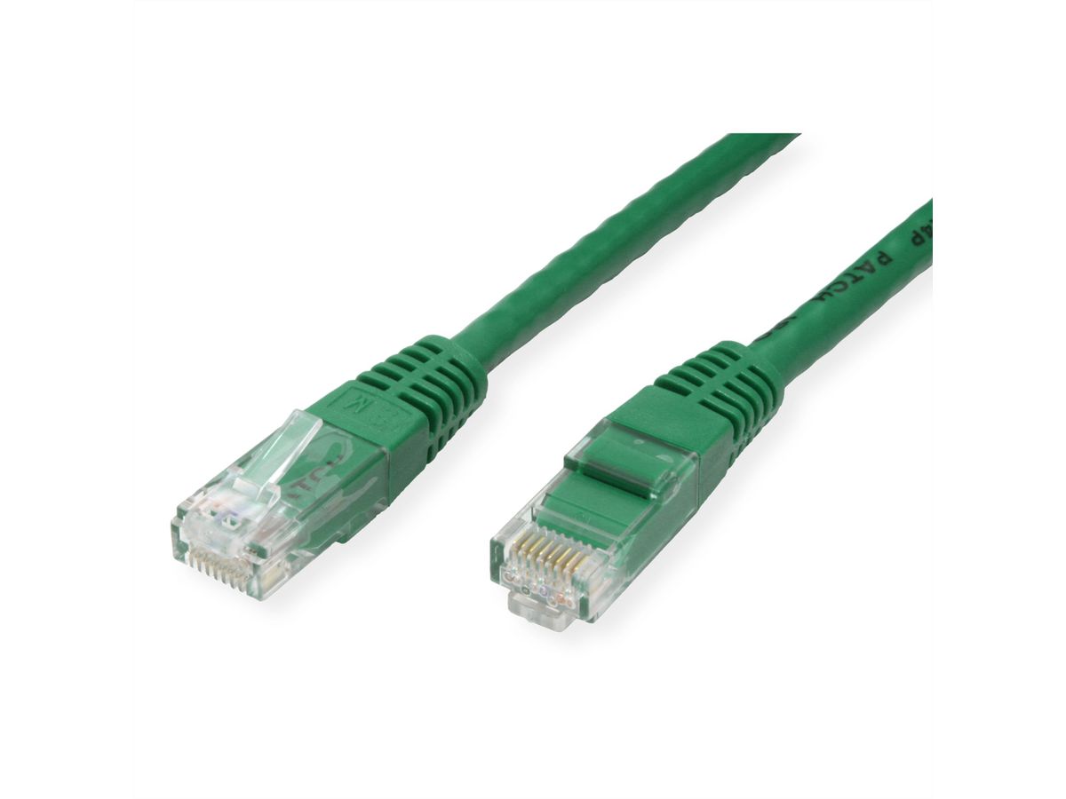 VALUE Patchkabel Cat.6 UTP (Class E), groen, 7 m