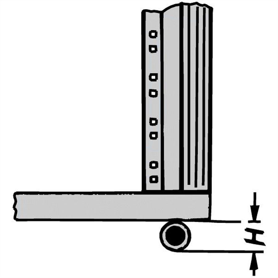 SCHROFF Eurorack Castor, 400 kg, 110 mm Height