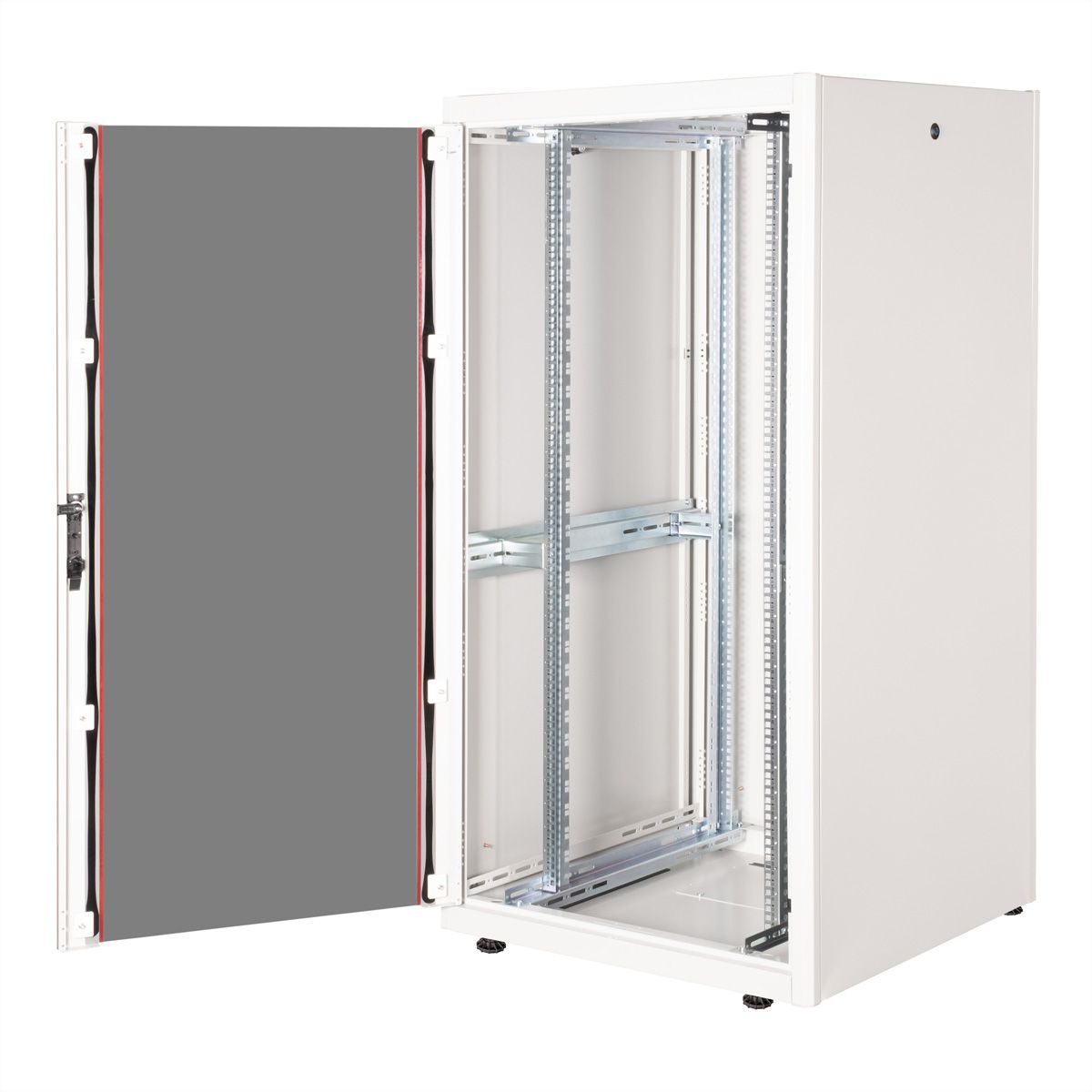 ROLINE 19-inch netwerkkast Basic 32 U, 800x800 BxD Glazen deur grijs
