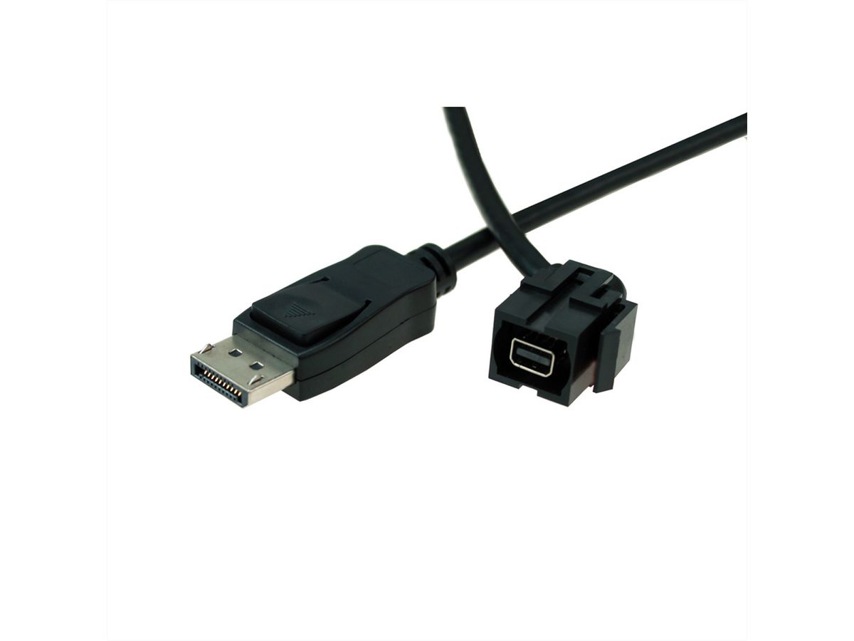 BACHMANN Keystone Mini Displayport/Displayport, zwart