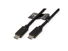 ROLINE USB3.2 Gen2x2 Kabel, C–C, M/M, 20Gbit/s, 240W, zwart, 1 m