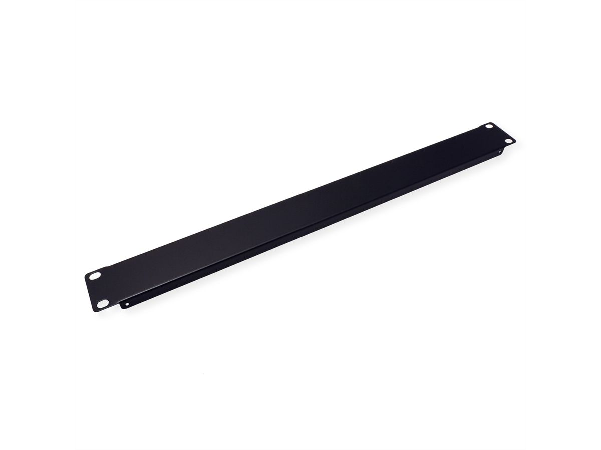 19" Blank Panel, 1U, Metal, black