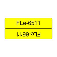 Brother FLE-6511 label-making tape Black on yellow