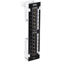 TRENDnet TC-P12C6V Patchpaneel, 12-poorts wandmontage Cat.6 niet afgeschermd