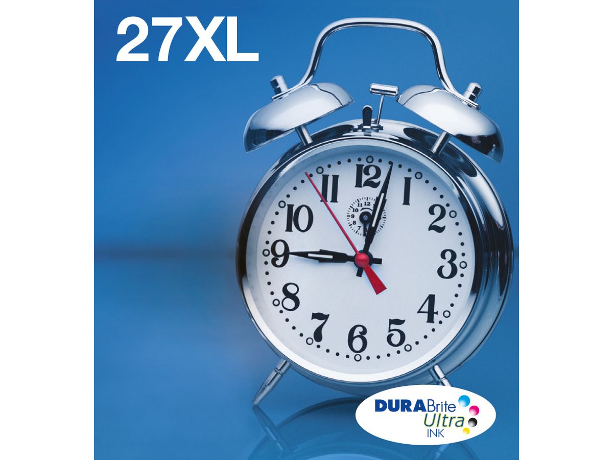 Epson Alarm clock Multipack 3-clr 27XL DURABrite Ultra Ink EasyMail