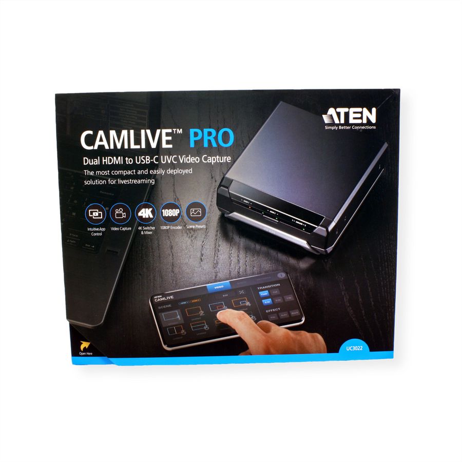 ATEN UC3022 CAMLIVE PRO HDMI to USB-C Video Capture