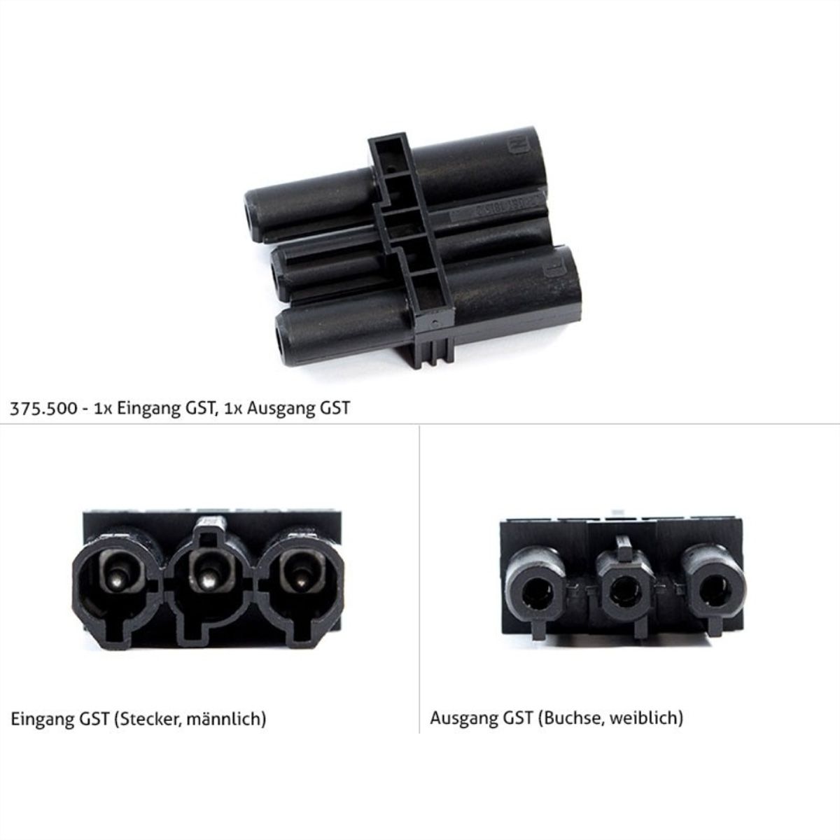 BACHMANN intermediate coupling GST18/GST18, 5 m, black