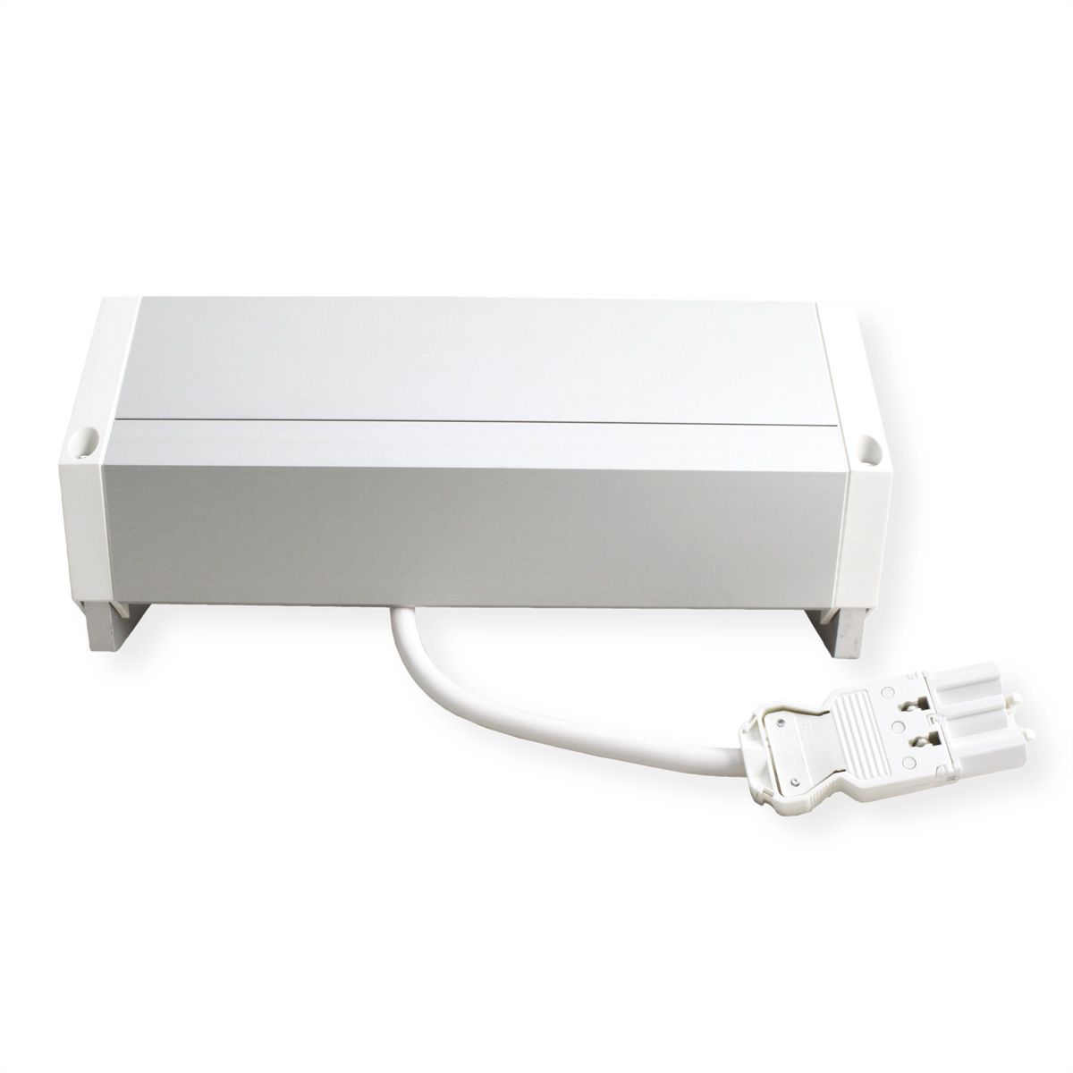 BACHMANN DESK2 ALU WHITE 2xUTE 1xCM 1xUSB A/C 22W 0,2m GST18