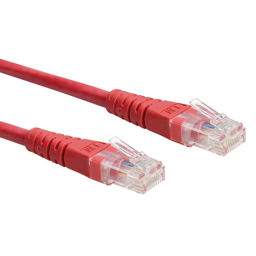 ROLINE Patchkabel Cat.6 UTP (Class E), rood, 0,3 m