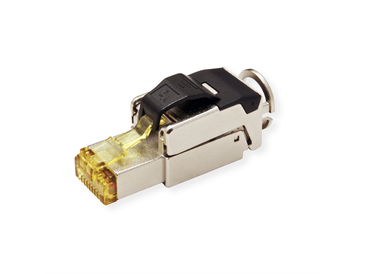 ROLINE veldmontage RJ45 connector Cat.6A (Klasse EA), STP, zilver