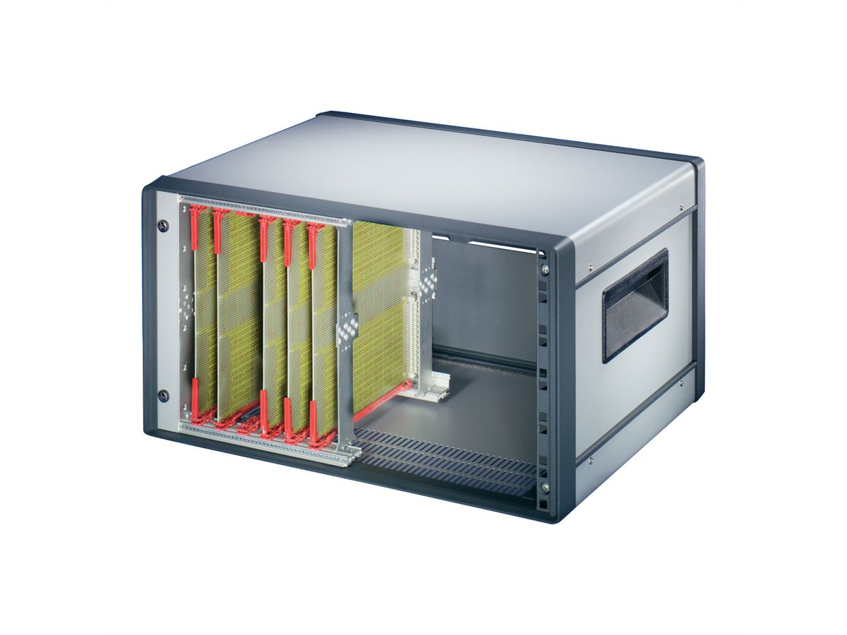 SCHROFF Comptec 19" desktop behuizing, niet afgeschermd, stalen deksel, 7 HE, 84 HE, 400 mm