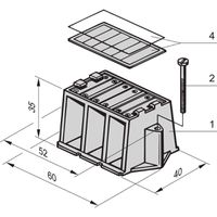 SCHROFF Montagebeugel voor busbar 1, 2?Palen