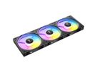 ANTEC C120 ARGB Fan Reverse PC Case Fan 120mm 3-in-1-Pack, black