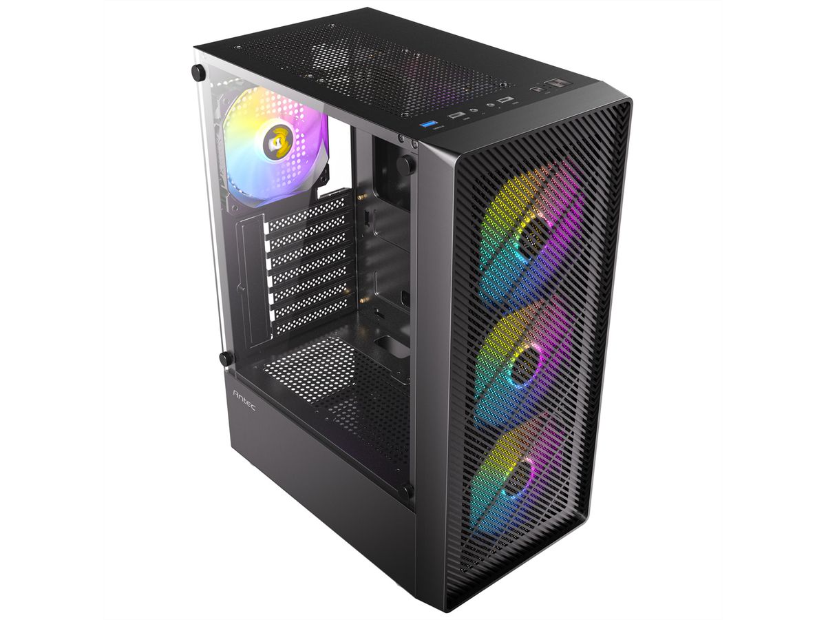 ANTEC AX26 RGB Elite PC case Midi Tower Gaming ATX, black