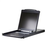ATEN CL1008M KVM-Switch, 43cm TFT, VGA, PS/2-USB, 8 Port, DE-Layout