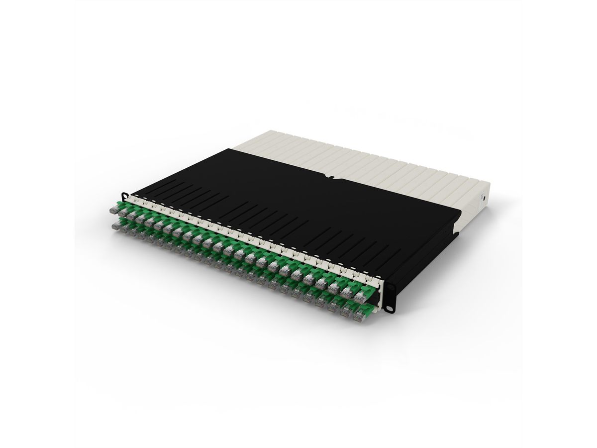 patchbox.one 8RU STP groen Cat.6a 0,8 m