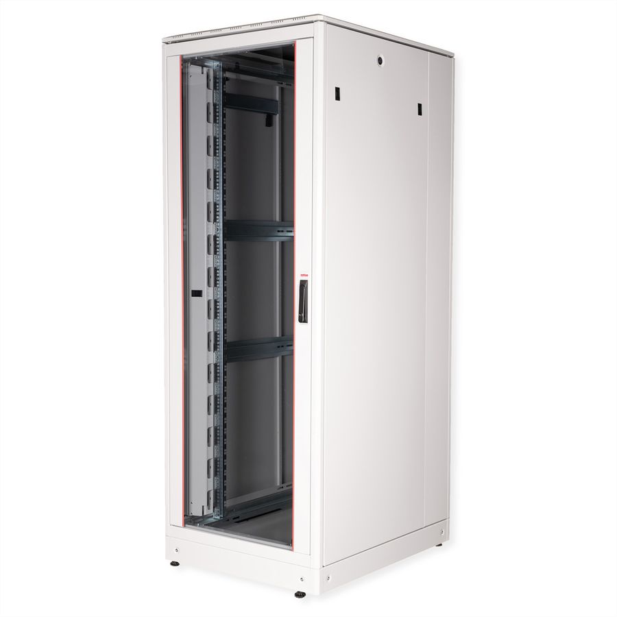 ROLINE 19-inch Network Cabinet Pro 42 U, 800x1000 WxD glass door grey