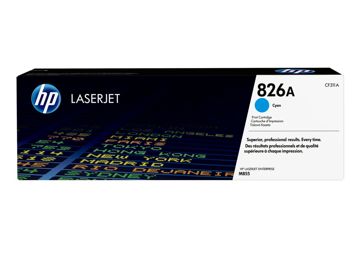 HP 826A originele cyaan LaserJet tonercartridge
