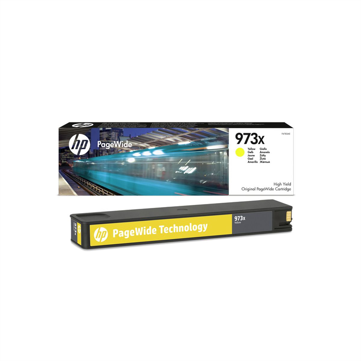F6T83AE, Nr. 973X, Druckpatrone, yellow, 7.000 Seiten, für PageWide MFP P57750, MFP P55250, Pro 452, Pro 477