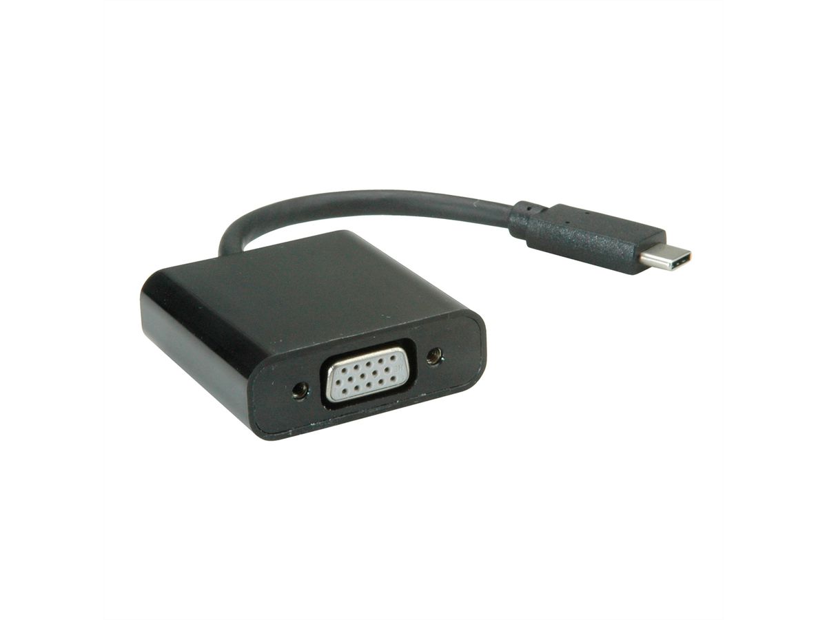 VALUE Beeldschermadapter USB Type C - VGA, Audio