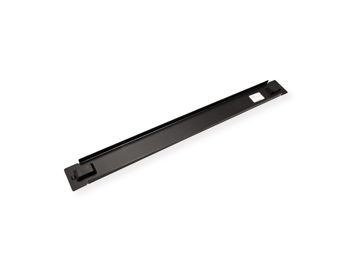 ROLINE 19" Blank Panel, Snap-in, 1U, Metal, black